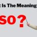 DSO Meaning