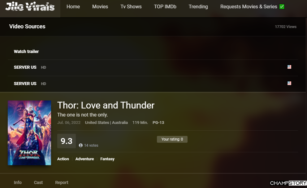 Thor Love and Thunder jilo viral
