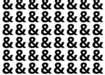 Odd One Out: Find the Number 8 Among These Ampersand Symbols