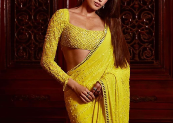 Yellow Salwar Suits And Sarees For Day 1 Of Navratri Celebration