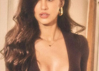 Disha Patani Stuns In A Brown Deep-Neck Bodycon Fit And We're Speechless